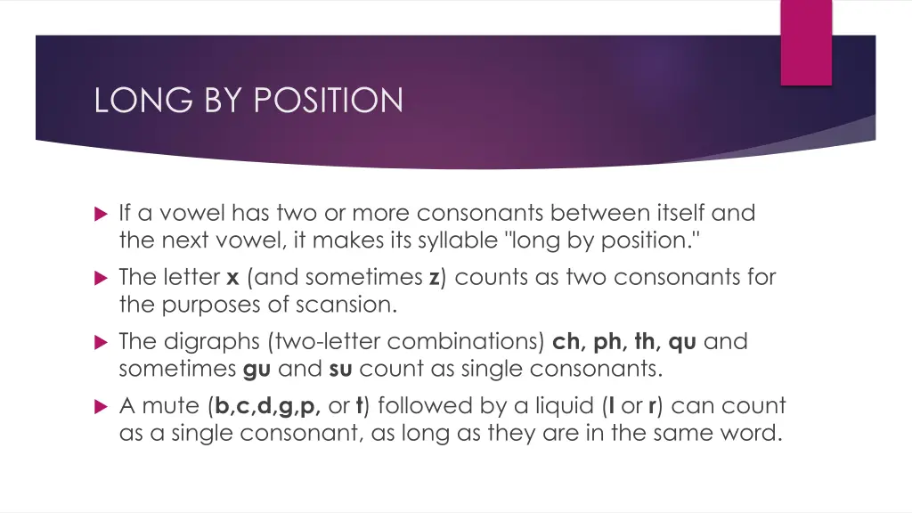 long by position