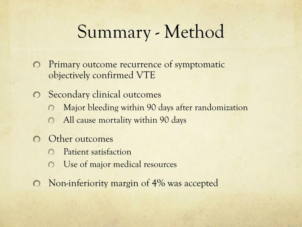 summary method 1