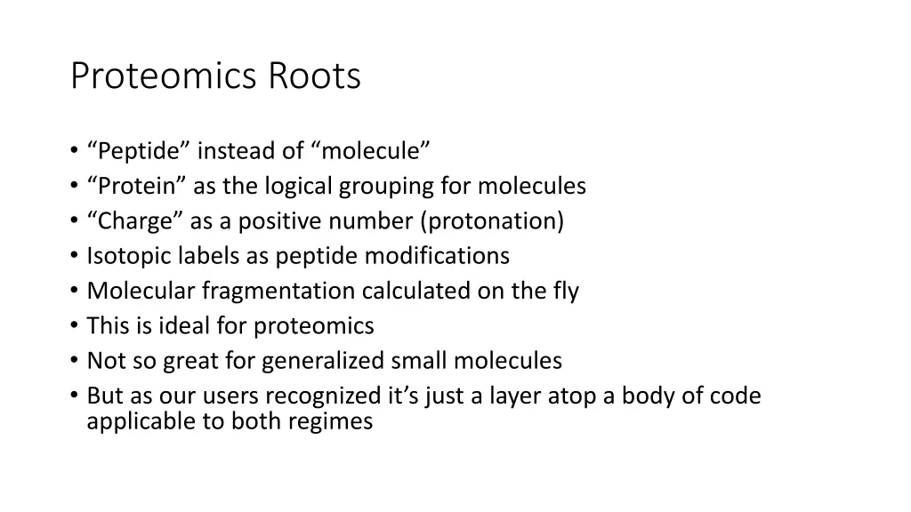 proteomics roots