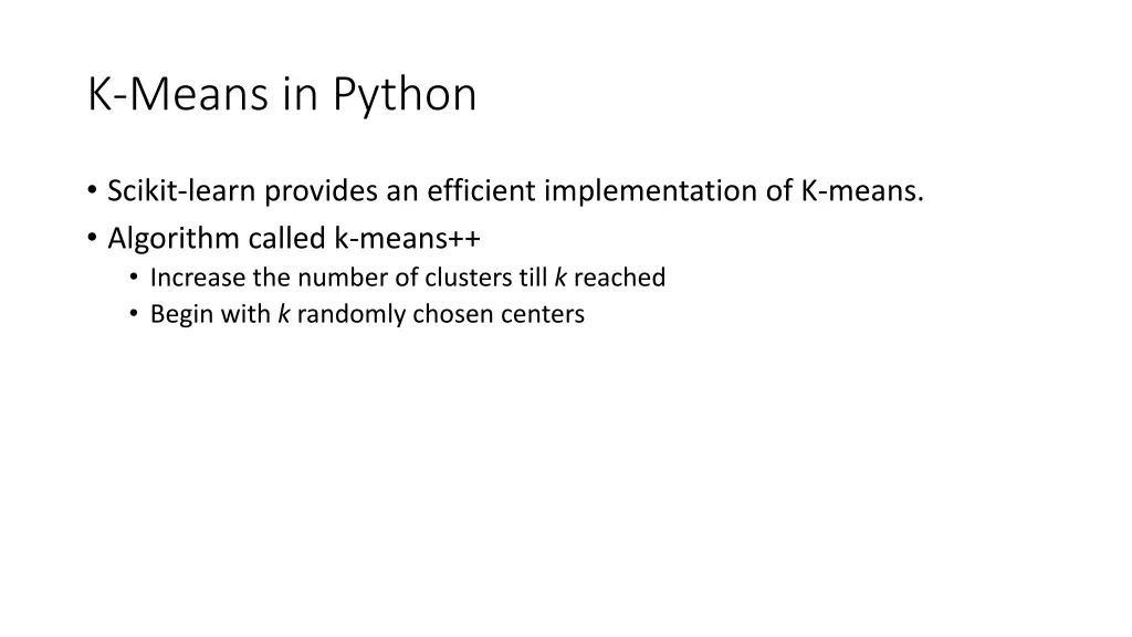 k means in python