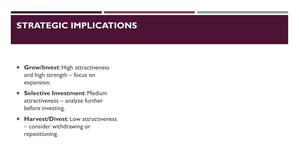 strategic implications
