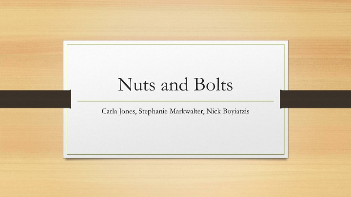 nuts and bolts