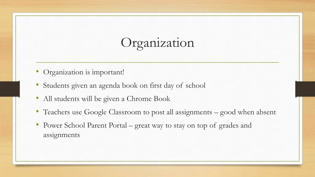 organization