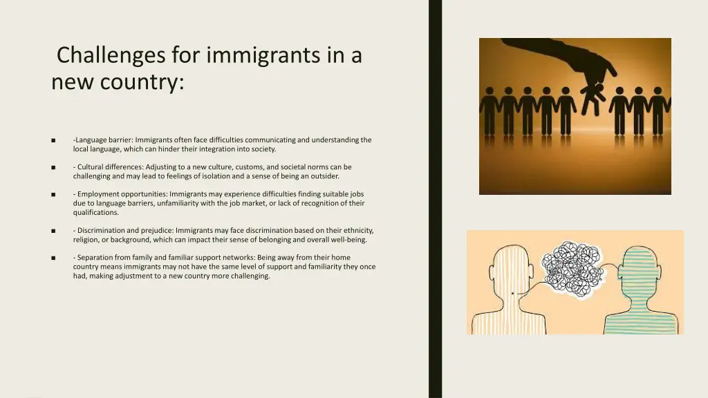 challenges for immigrants in a new country