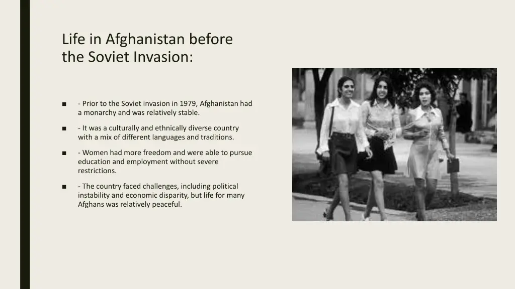 life in afghanistan before the soviet invasion