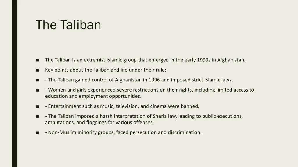 the taliban