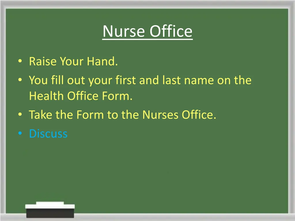 nurse office