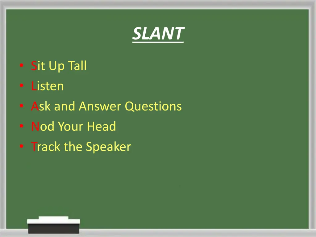 slant