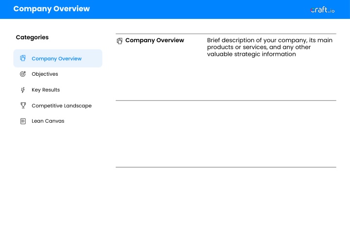 company overview