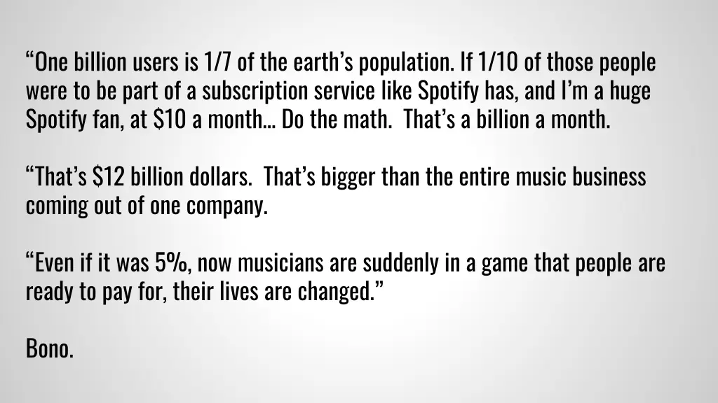 one billion users is 1 7 of the earth