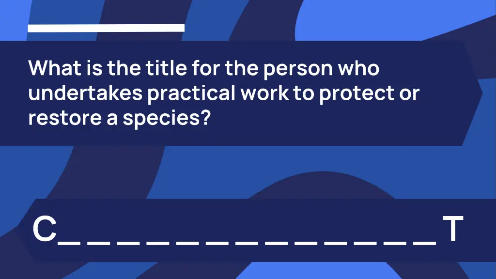 what is the title for the person who undertakes