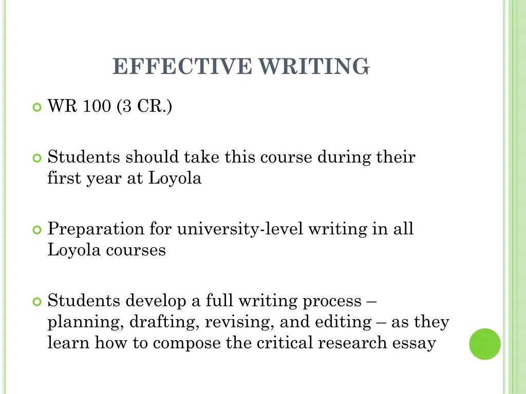 effective writing