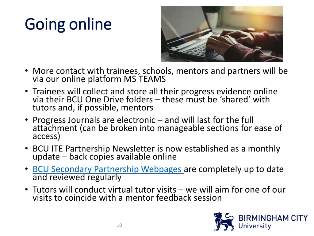 going online going online