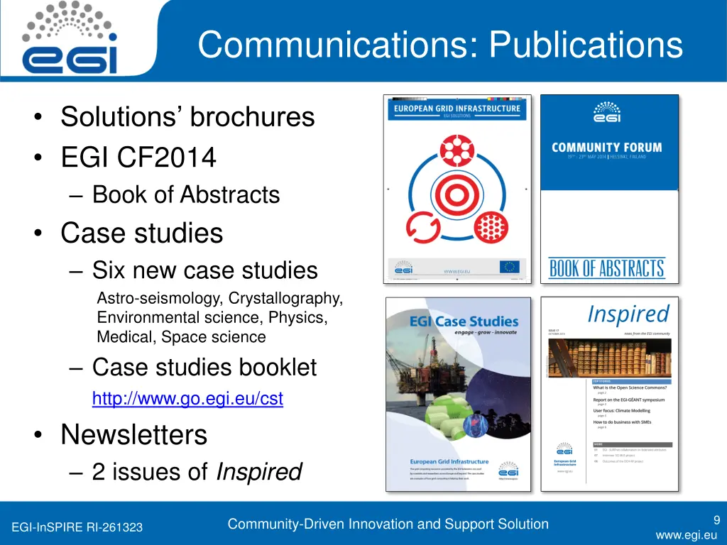 communications publications