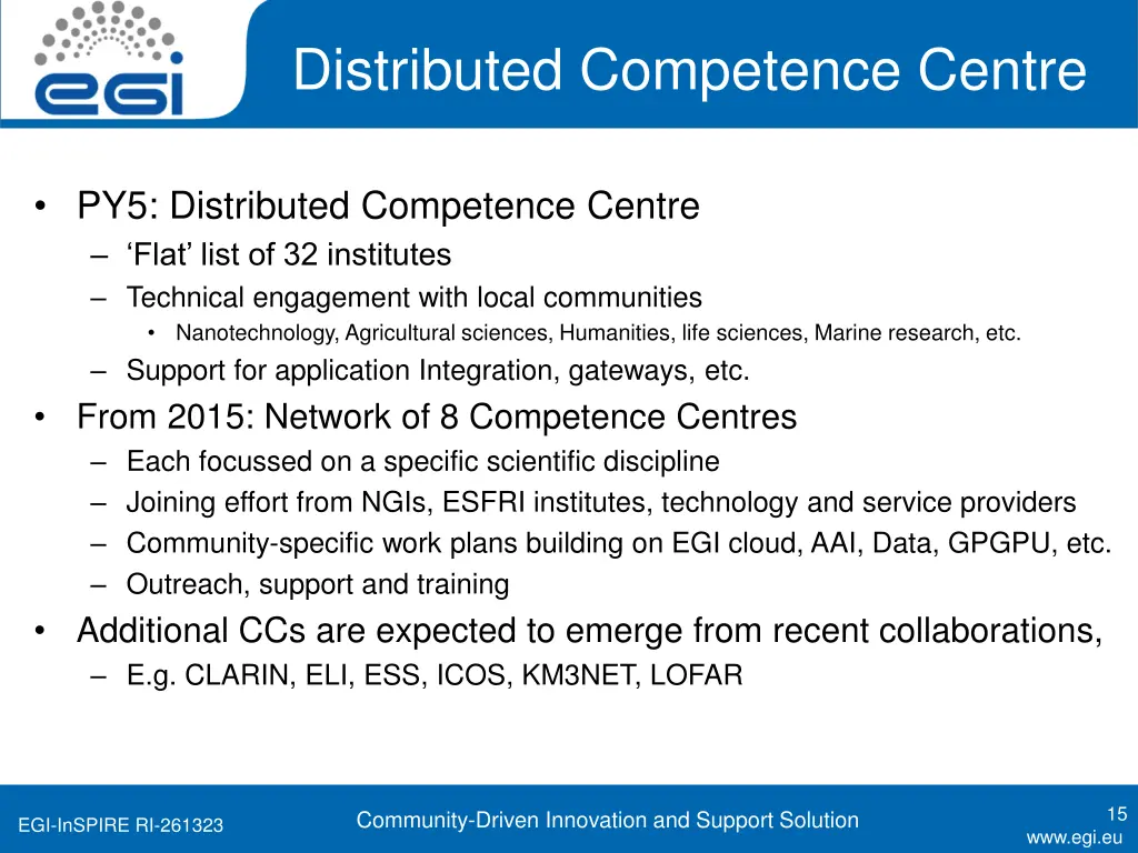 distributed competence centre