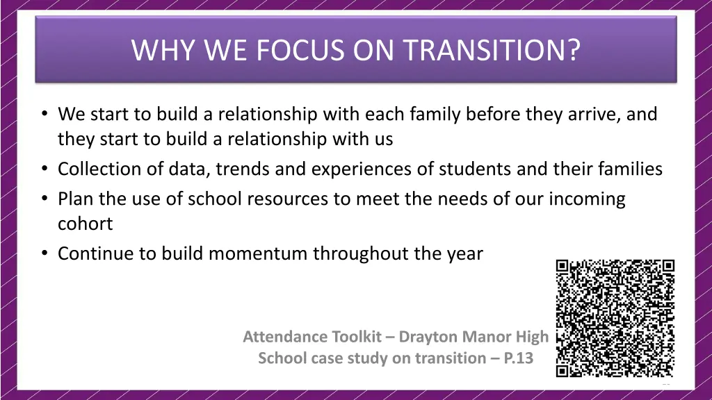 why we focus on transition