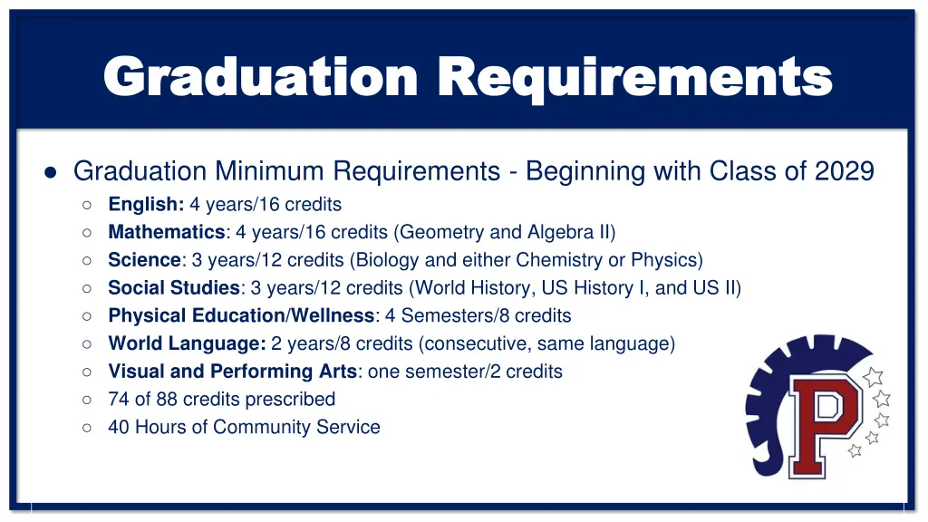 graduation requirements graduation requirements 2