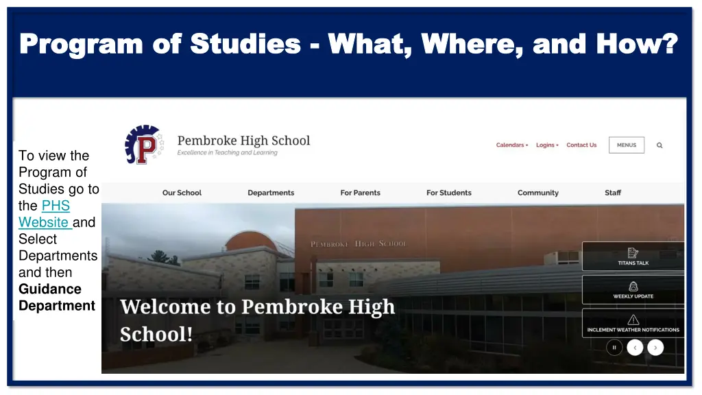 program of studies program of studies what where