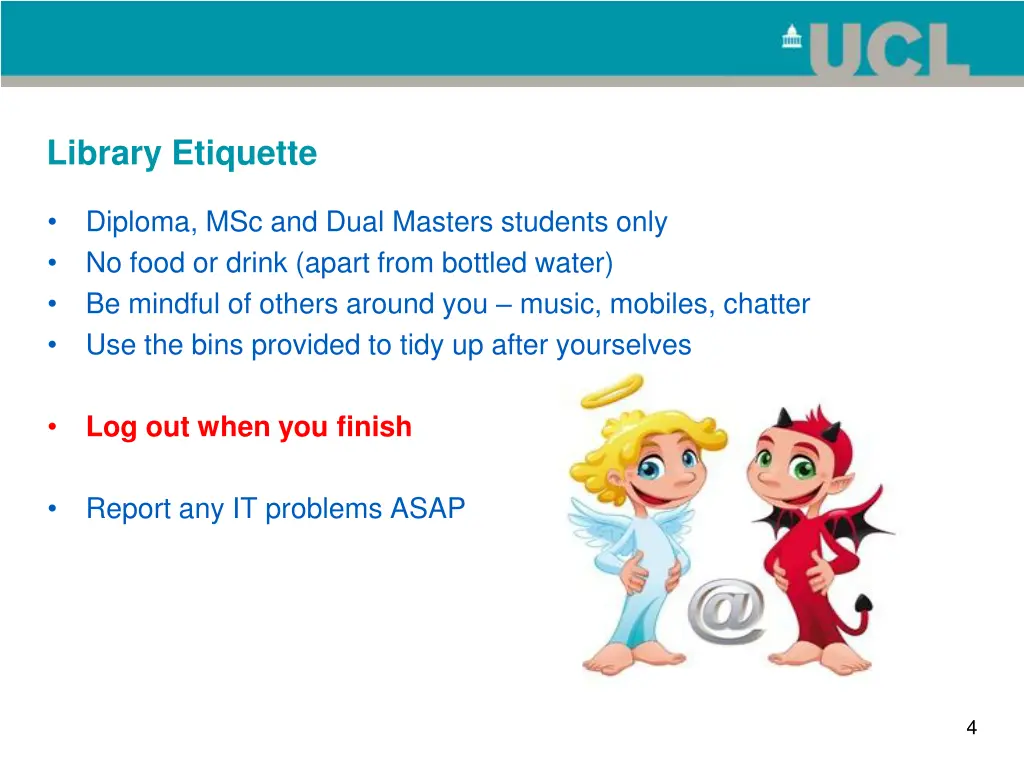 library etiquette