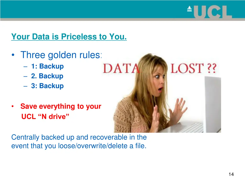 your data is priceless to you