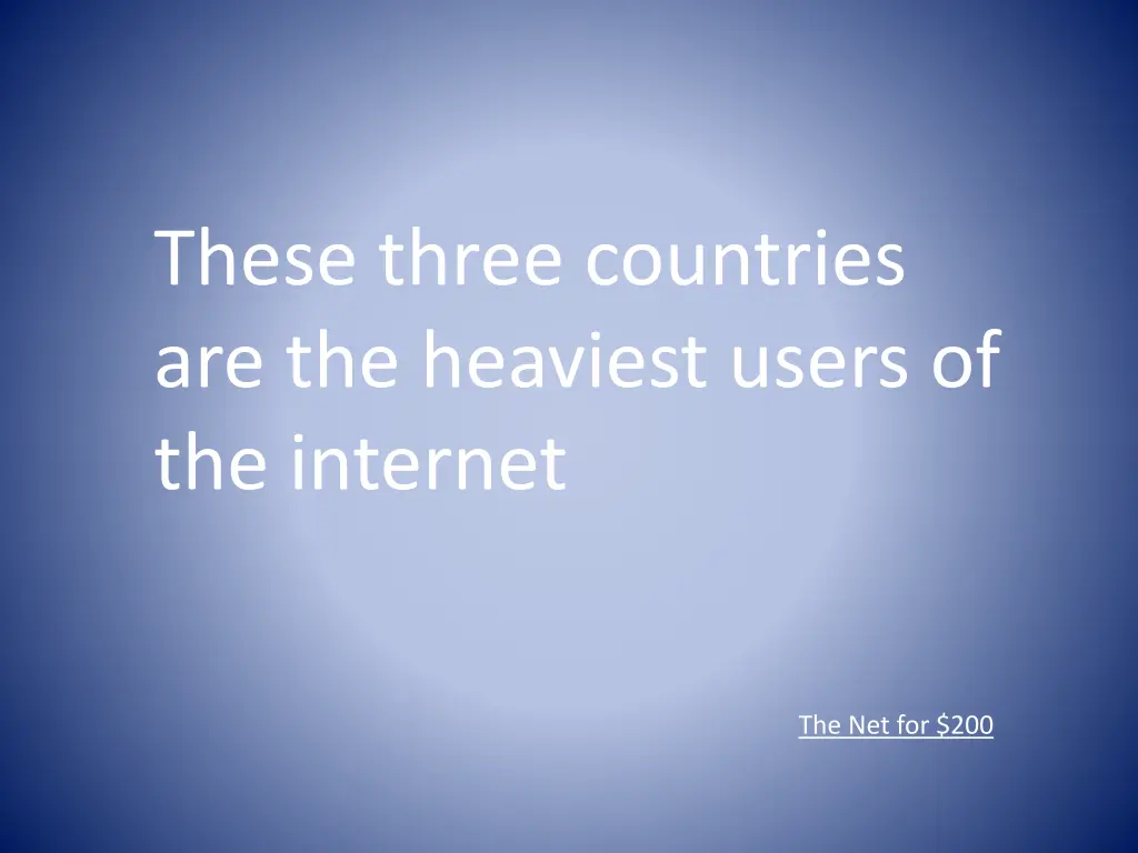 these three countries are the heaviest users