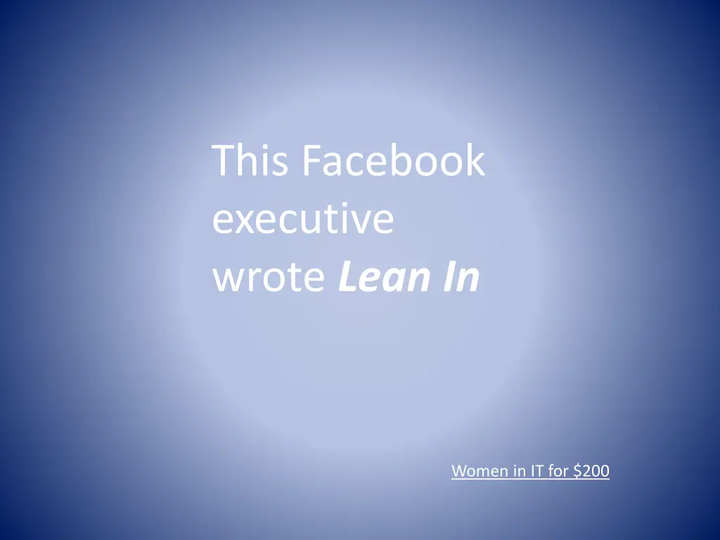 this facebook executive wrote lean in