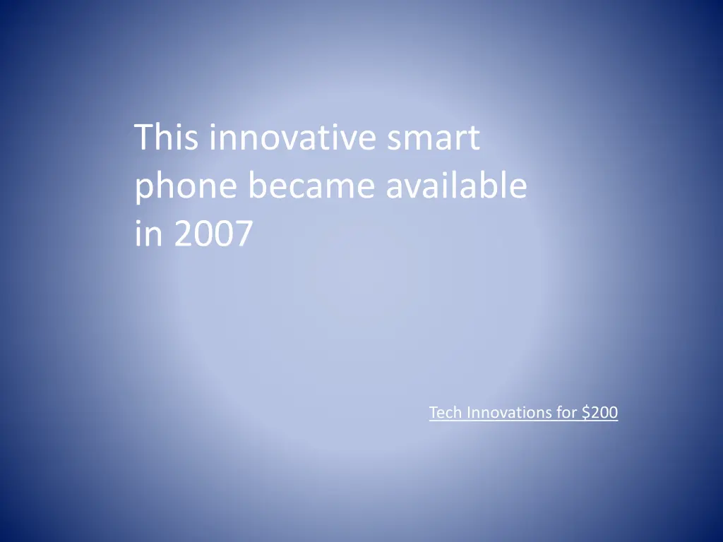 this innovative smart phone became available