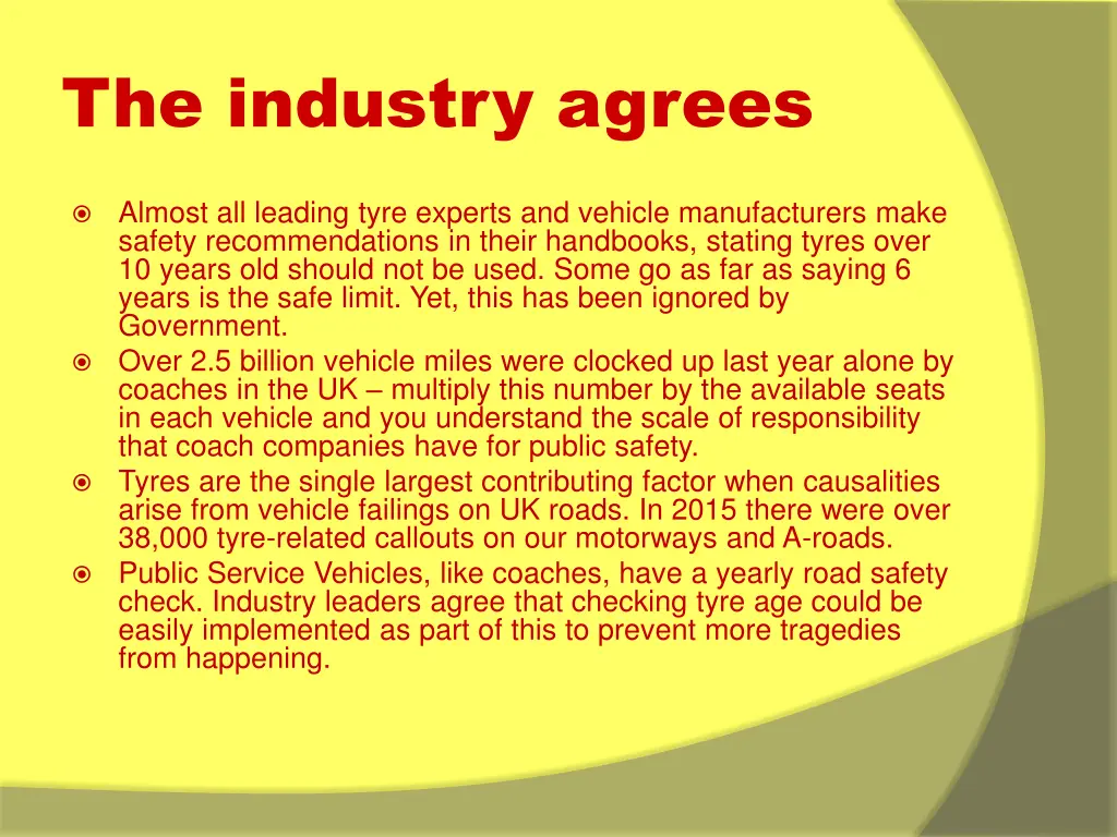 the industry agrees