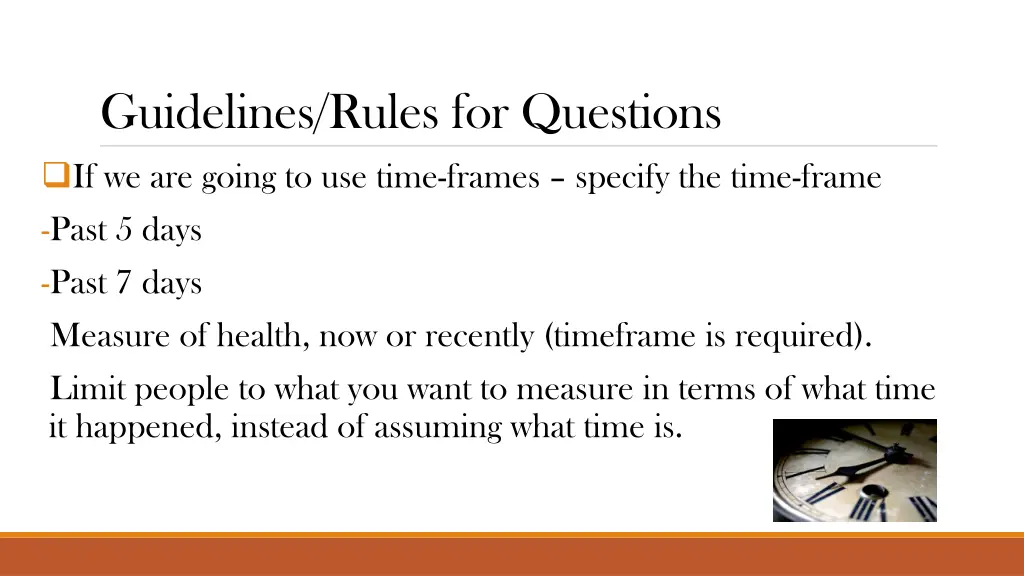 guidelines rules for questions if we are going