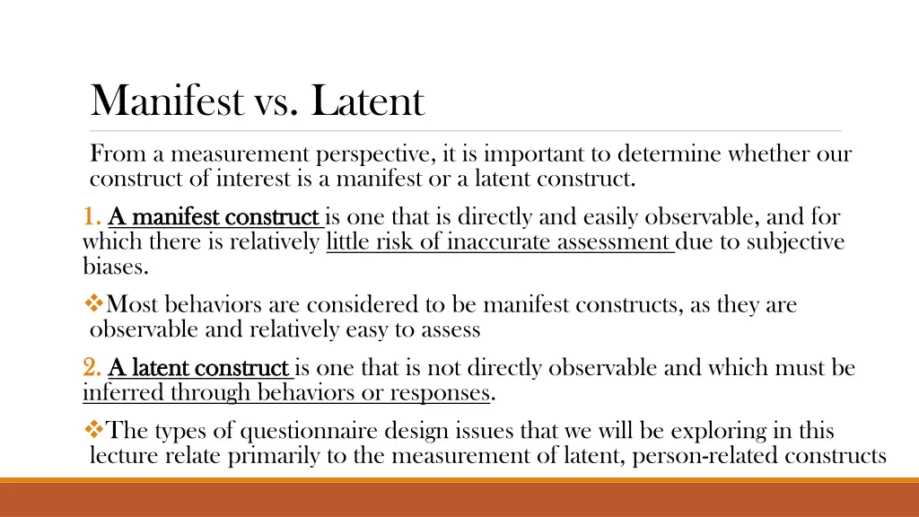 manifest vs latent
