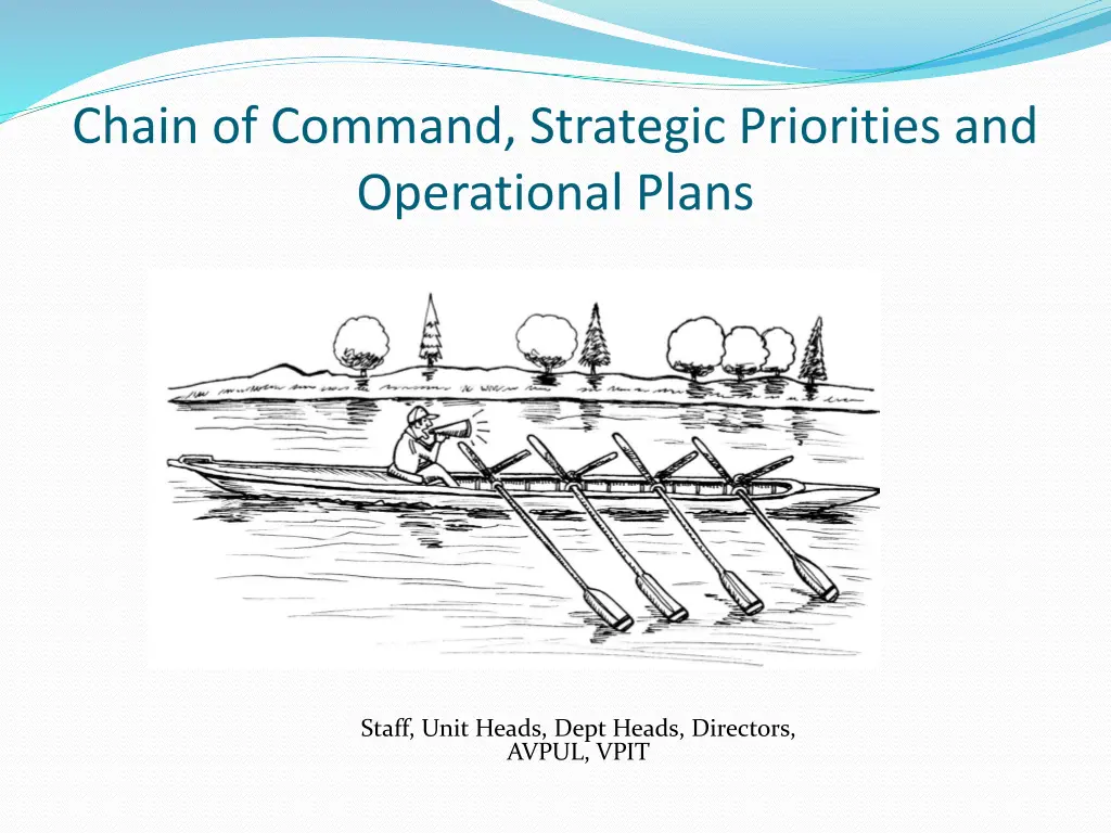 chain of command strategic priorities