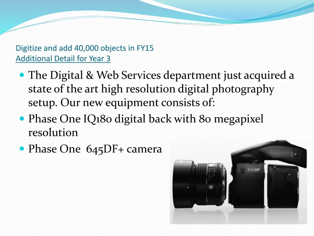 digitize and add 40 000 objects in fy15 1