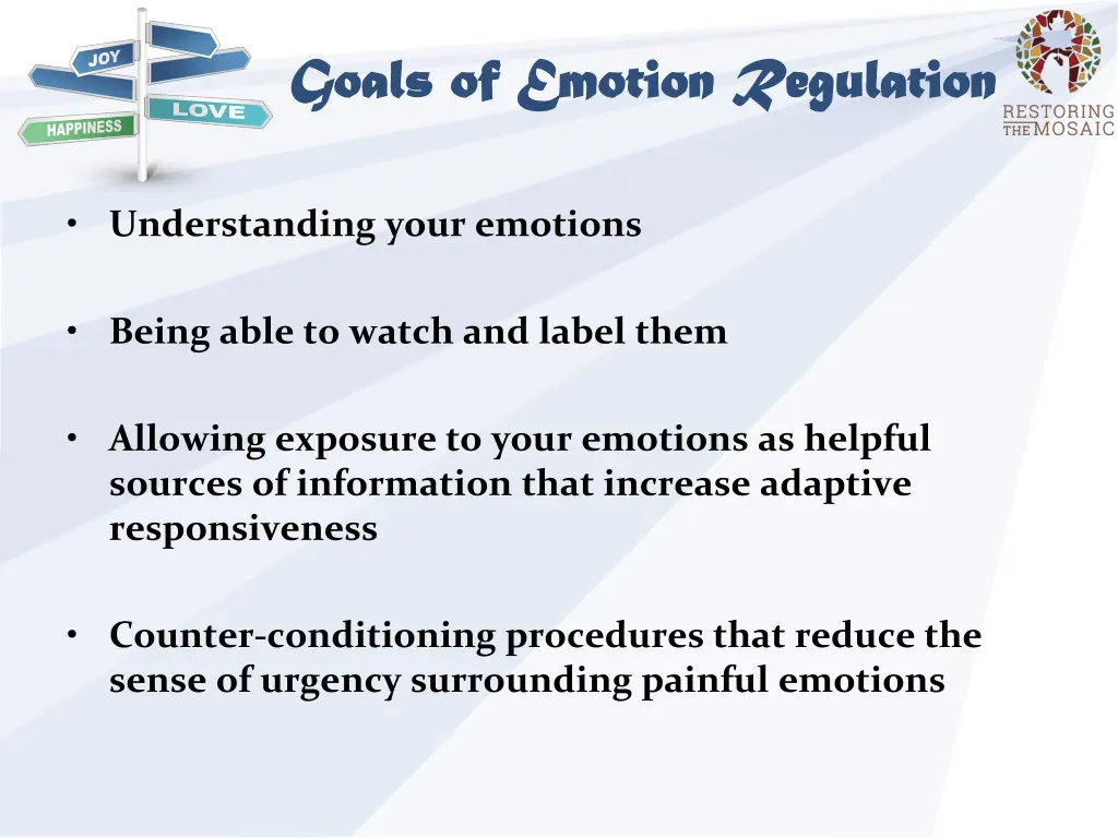 goals of emotion regulation goals of emotion
