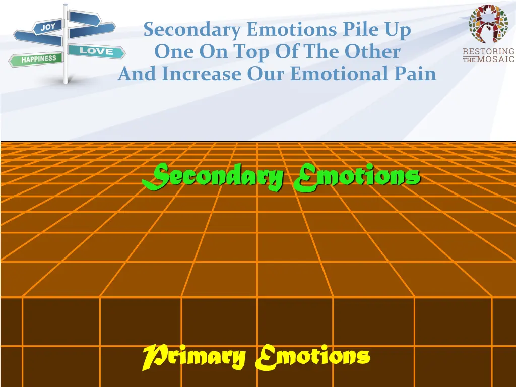 secondary emotions pile
