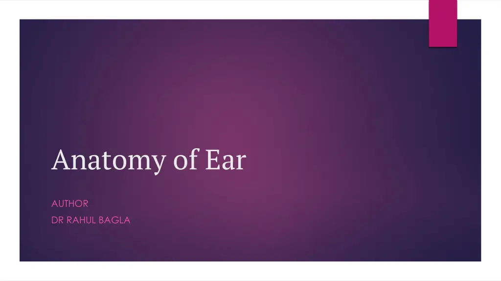 anatomy of ear