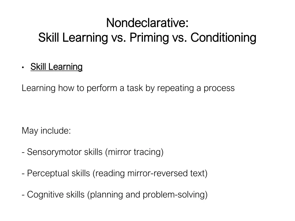 nondeclarative nondeclarative