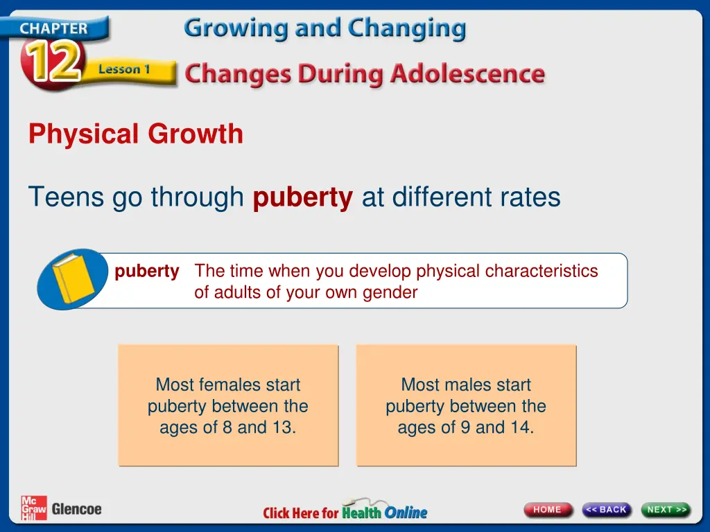physical growth