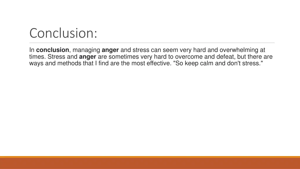 conclusion