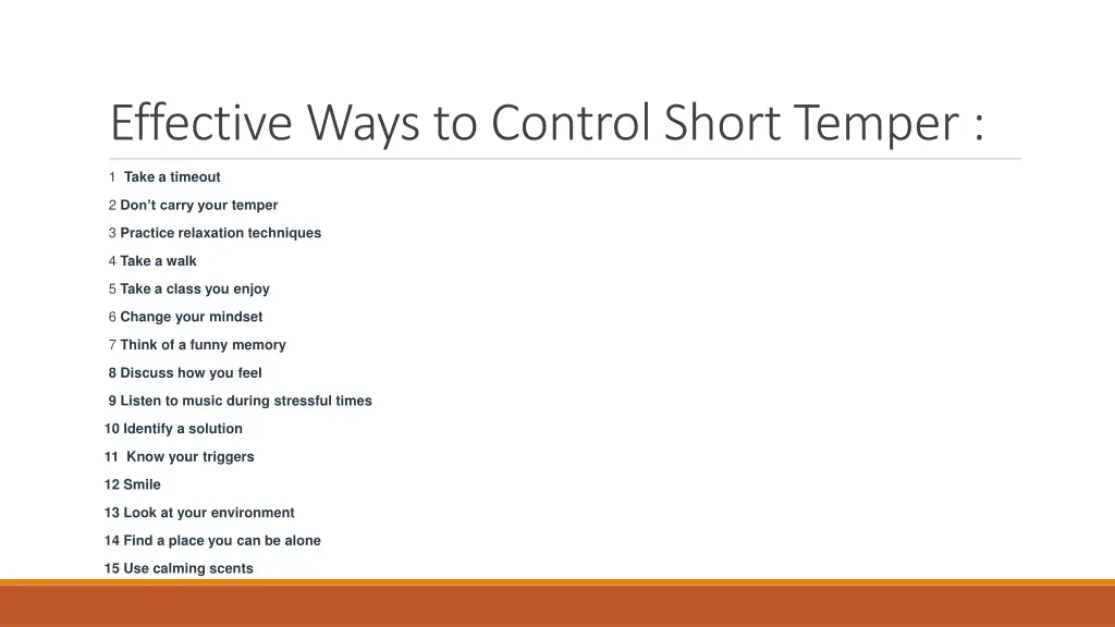 effective ways to control short temper