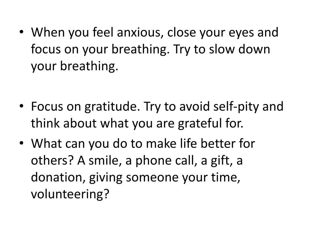 when you feel anxious close your eyes and focus