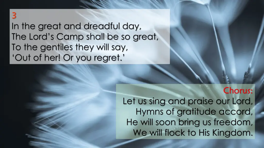 3 in the great and dreadful day the lord s camp