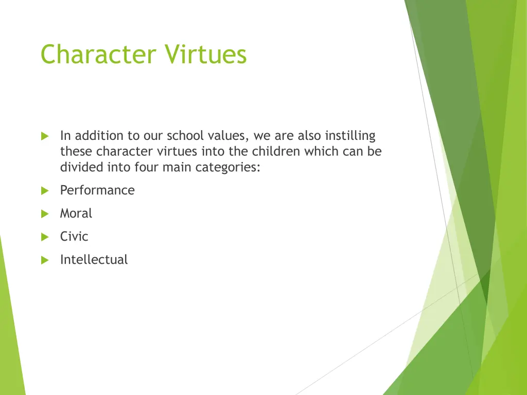 character virtues