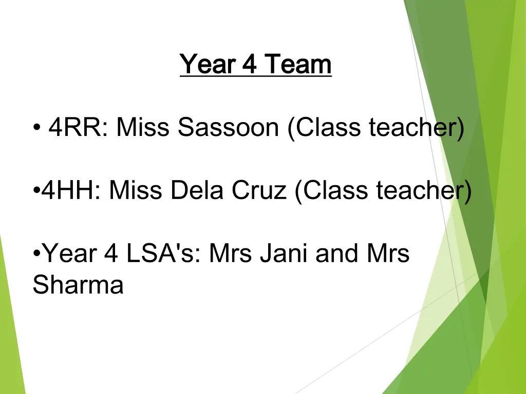 year 4 team year 4 team