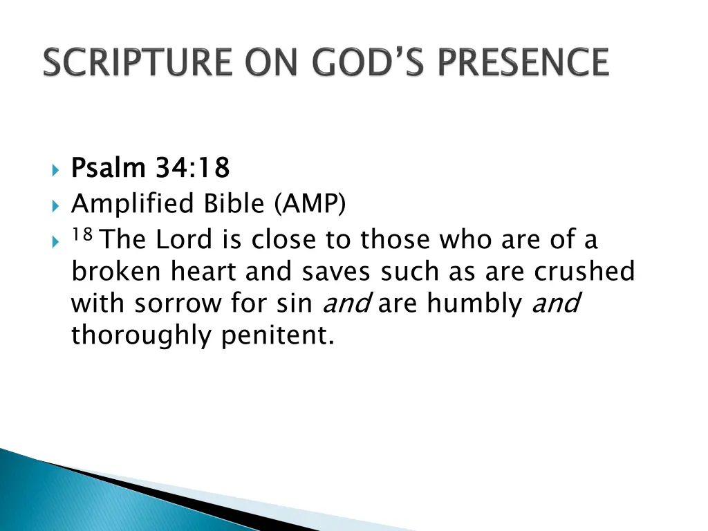 psalm 34 18 amplified bible amp 18 the lord