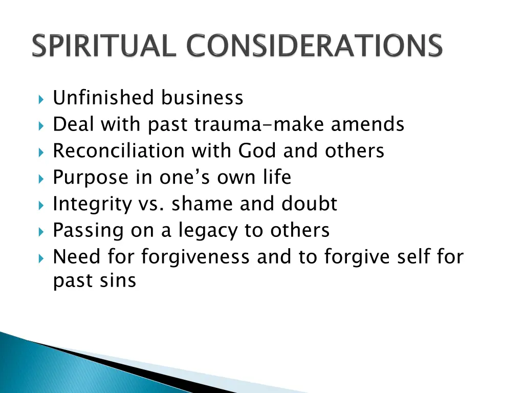 unfinished business deal with past trauma make