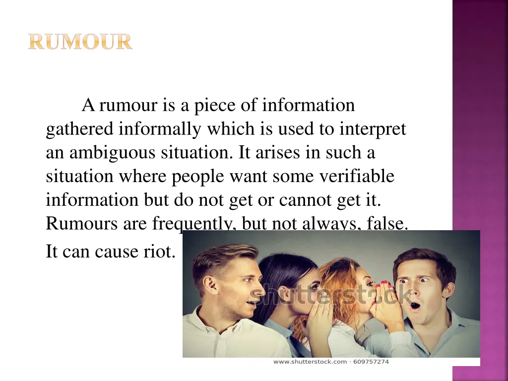 rumour