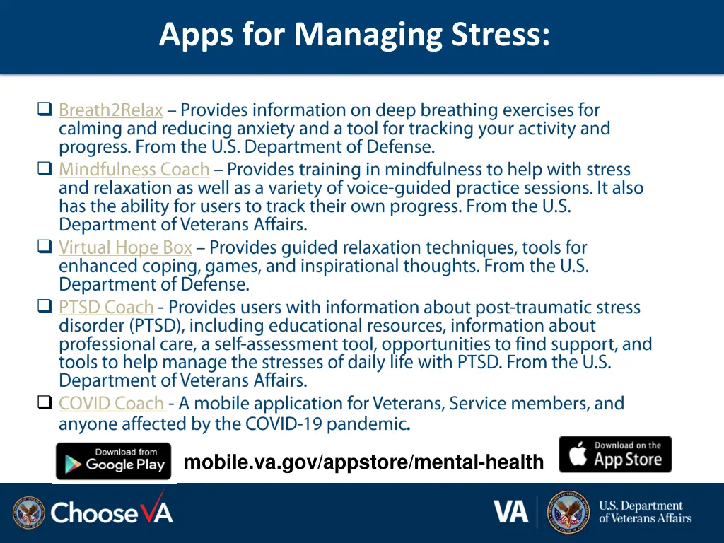 apps for managing stress