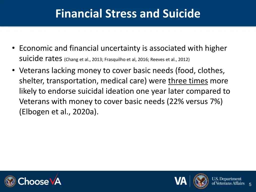 financial stress and suicide