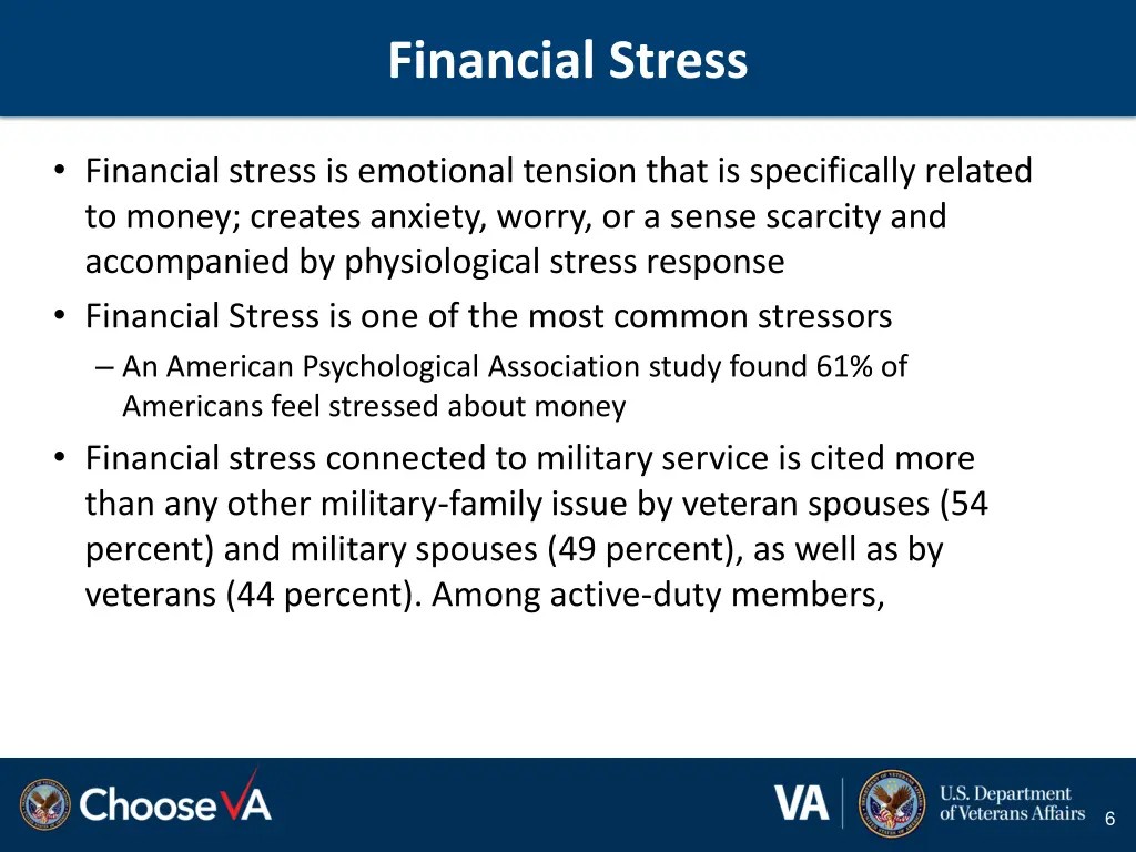 financial stress