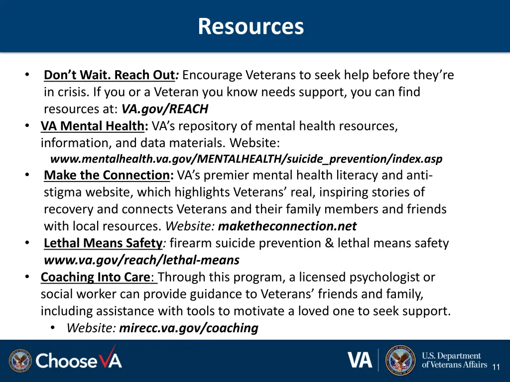 resources